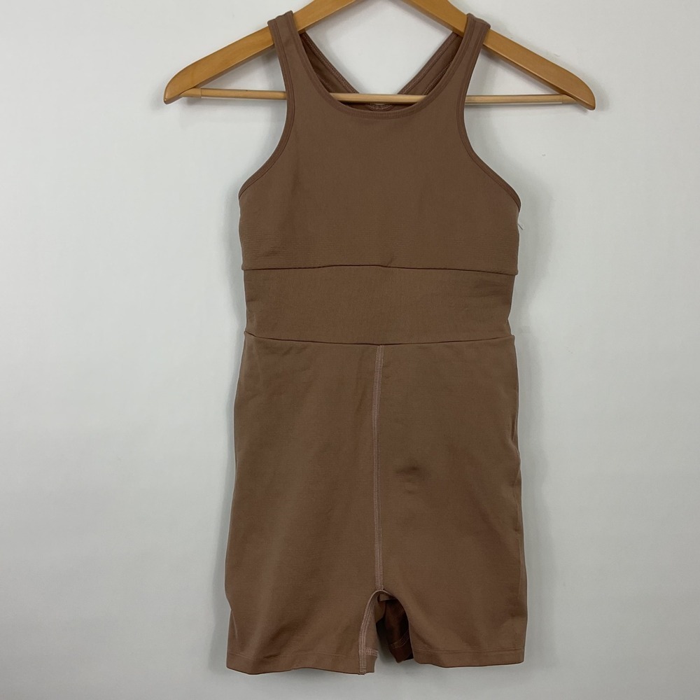 FP Movement Free People Brown Every Single Time Runsie Jumpsuit XS/S
